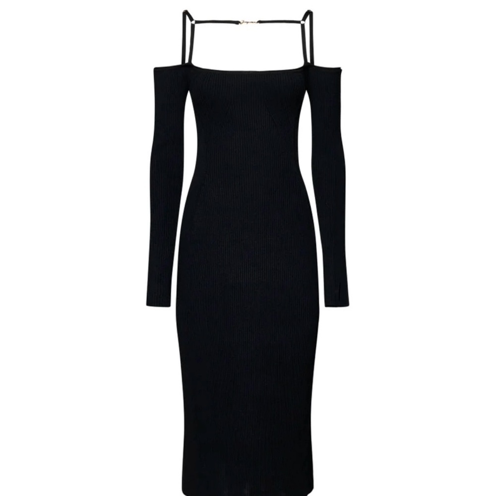 Jacquemus Black Long Sleeve Dress